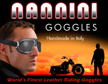 Leather Biker Goggles