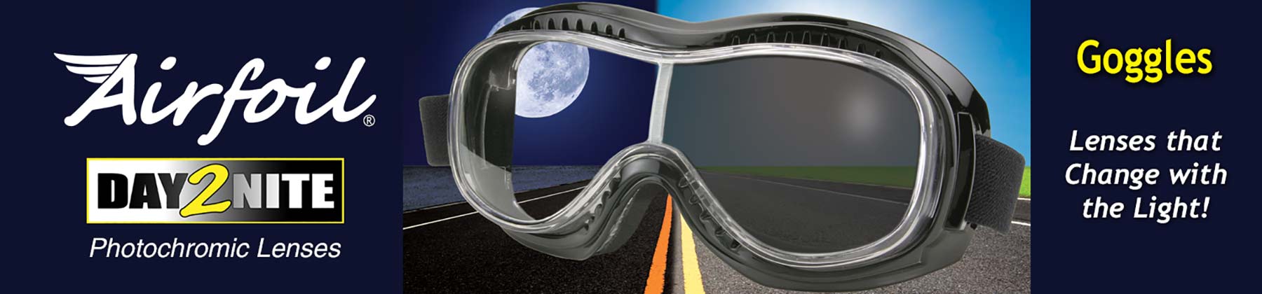 Photochromic Fit Over Goggles, lenses that change